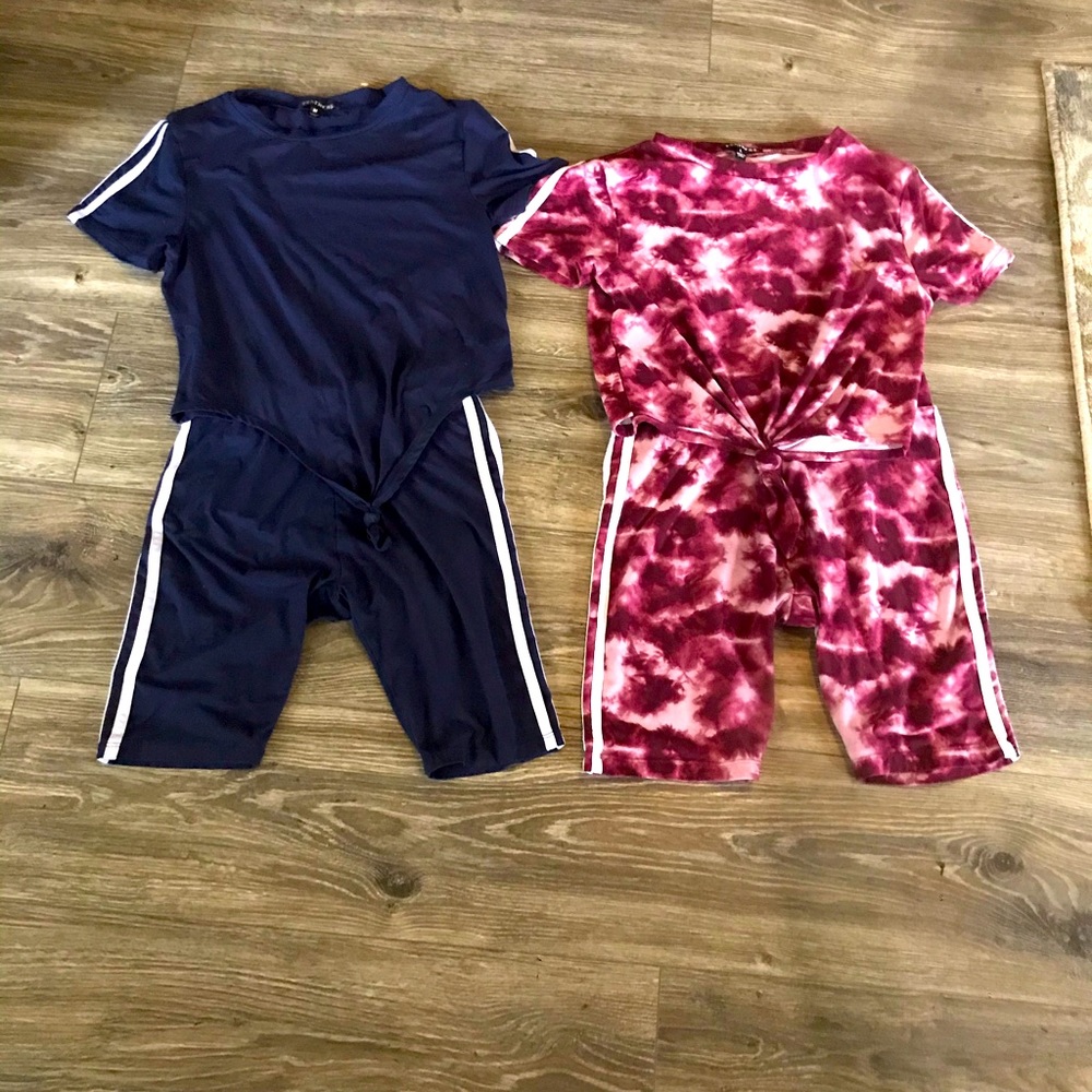 (2) 2 piece girls short set buy one get one